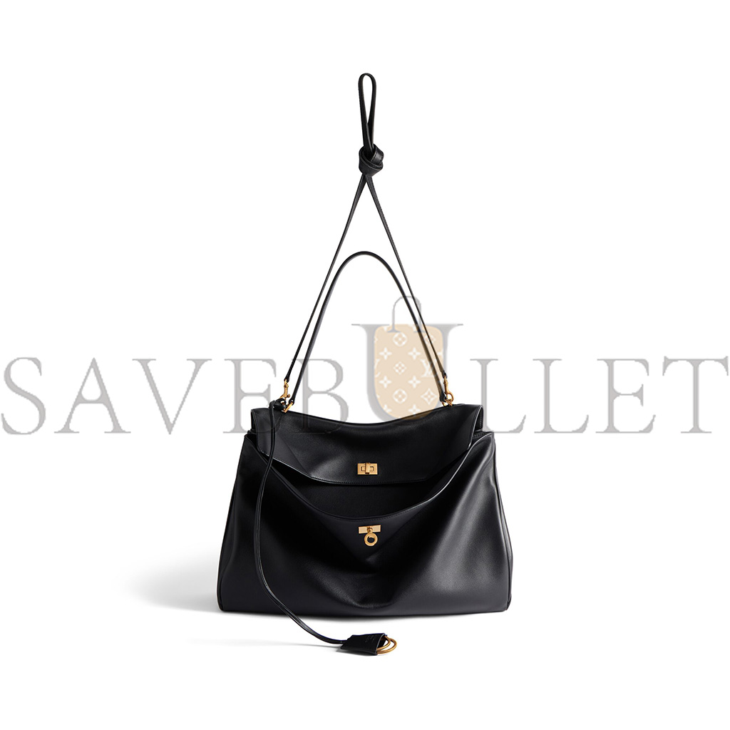 Ba*len*cia*ga rodeo large tote gold hardware (39.8*29.9*12.9cm)